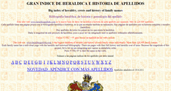 Desktop Screenshot of heraldicapellido.com